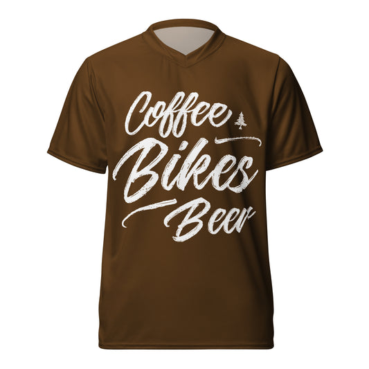 Coffee Bikes Beer Recycled Jersey - Unisex