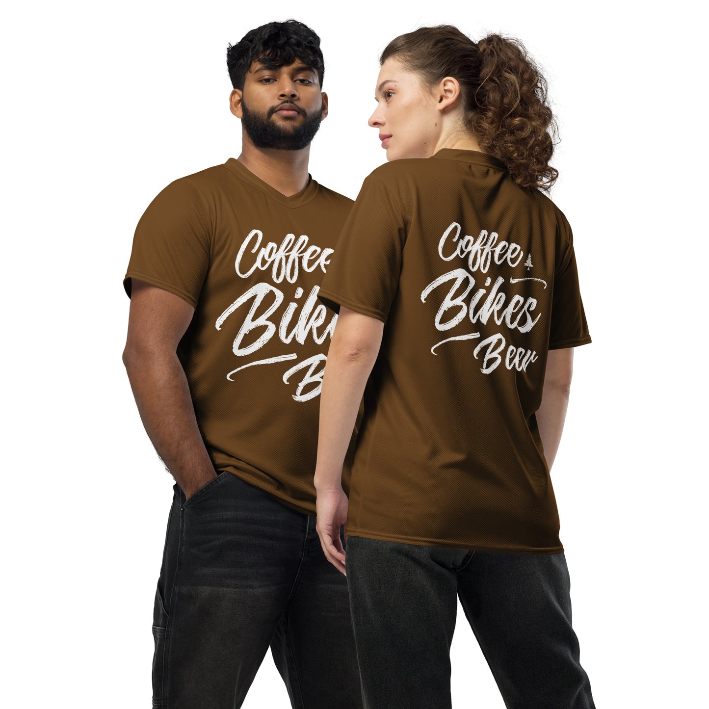 Coffee Bikes Beer Recycled Jersey - Unisex