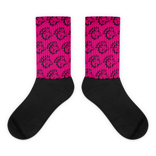 Bobcats Pink Socks