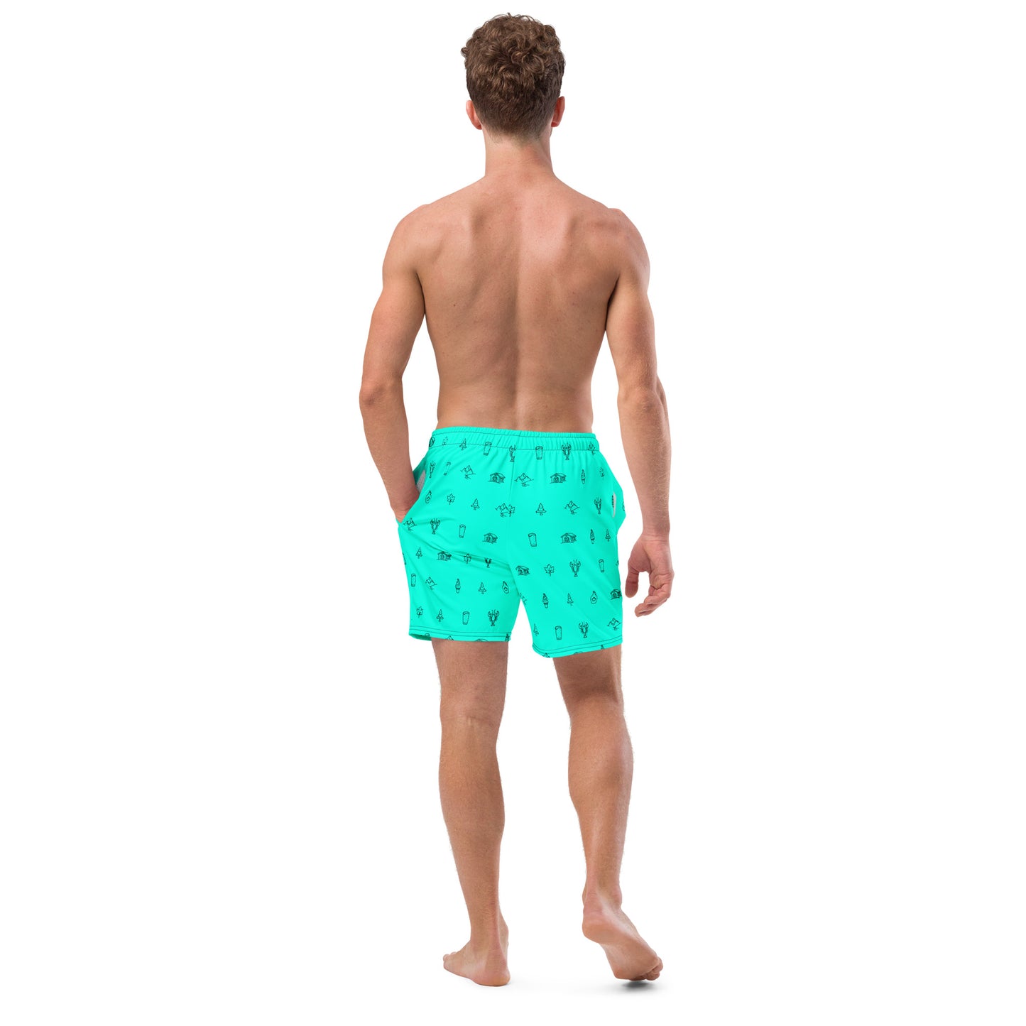 NEAF Icon Swim Trunks - Celeste