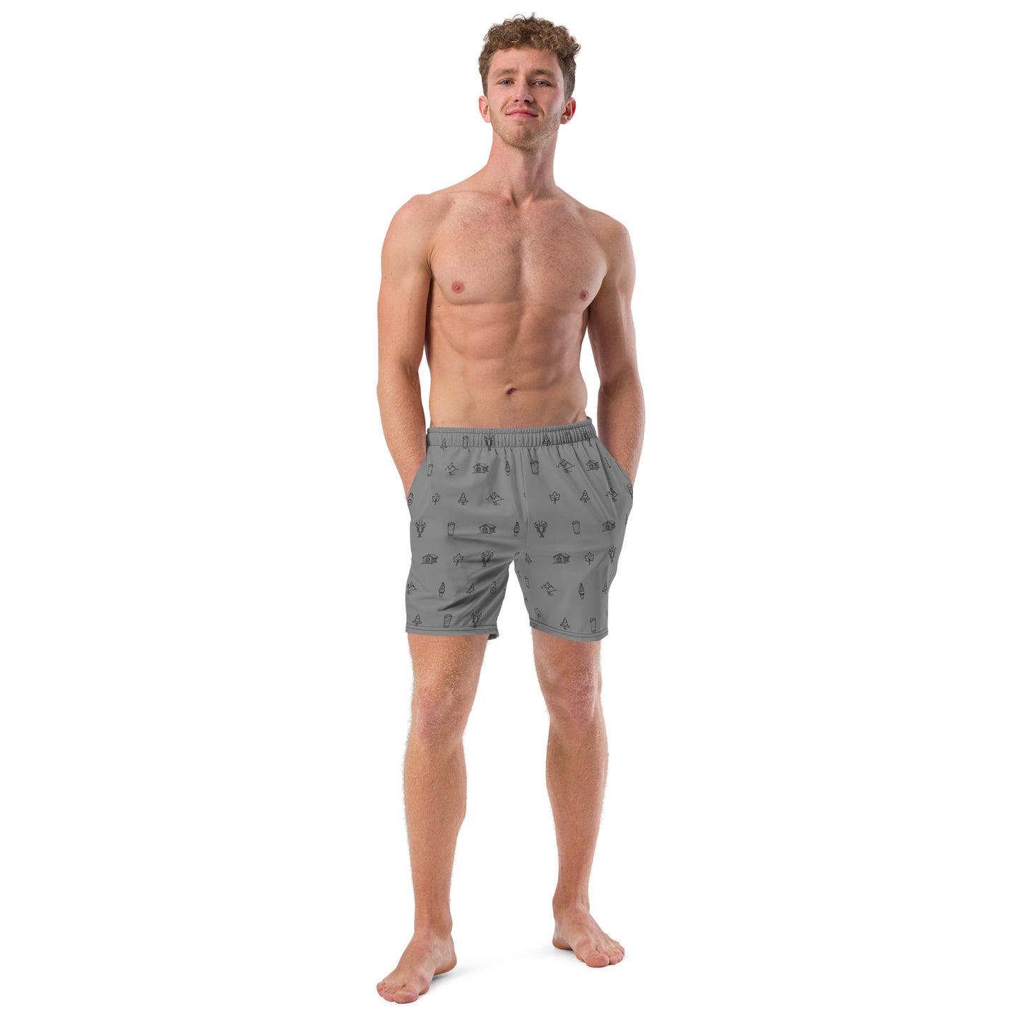 NEAF Icon Swim Trunks - Gray