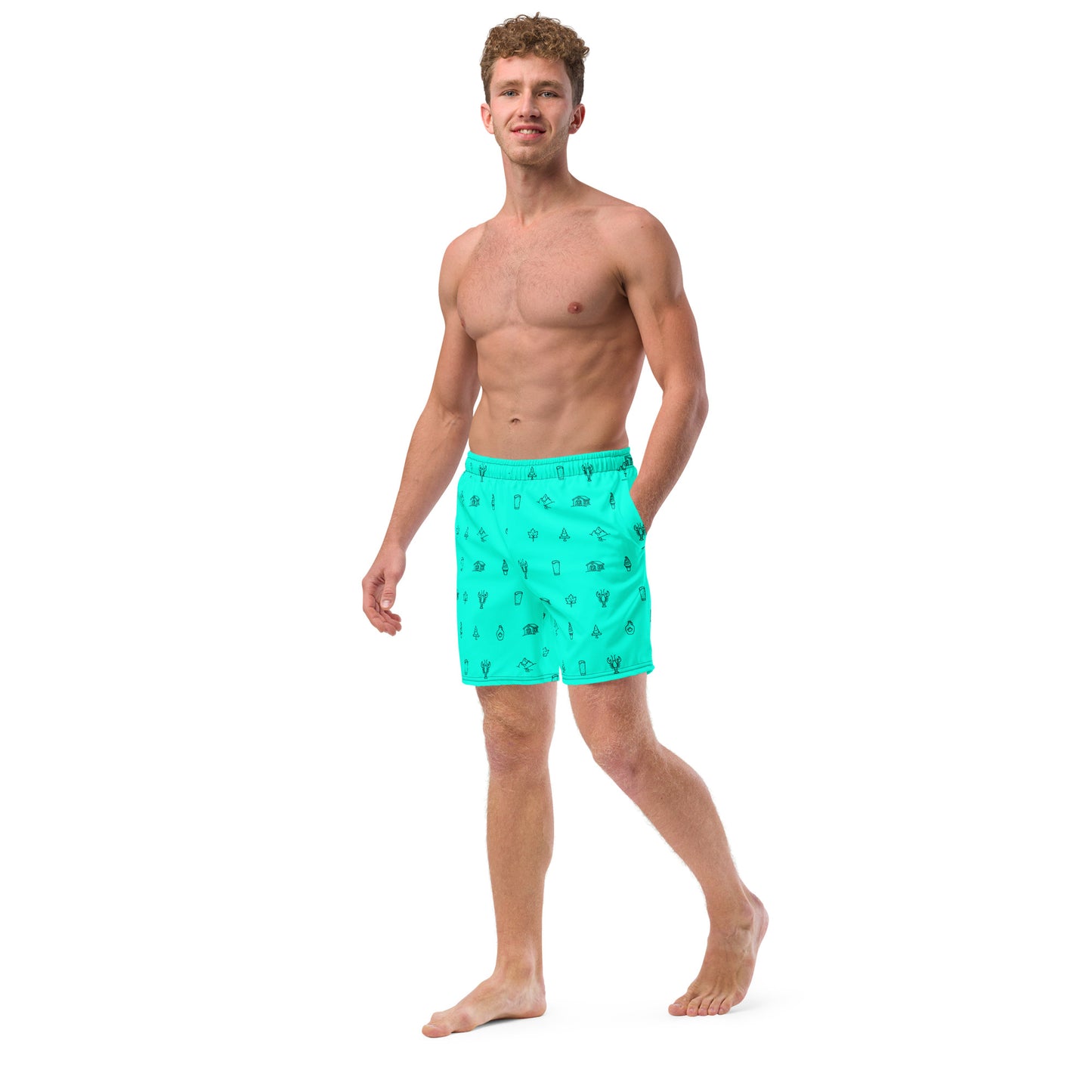 NEAF Icon Swim Trunks - Celeste