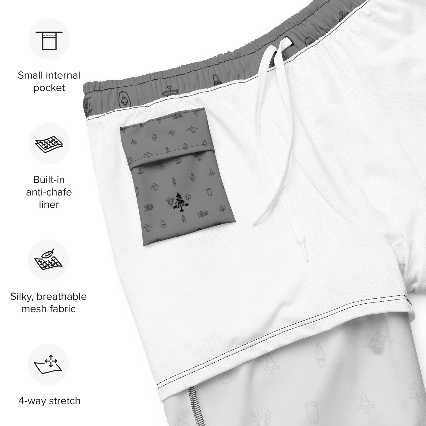 NEAF Icon Swim Trunks - Gray