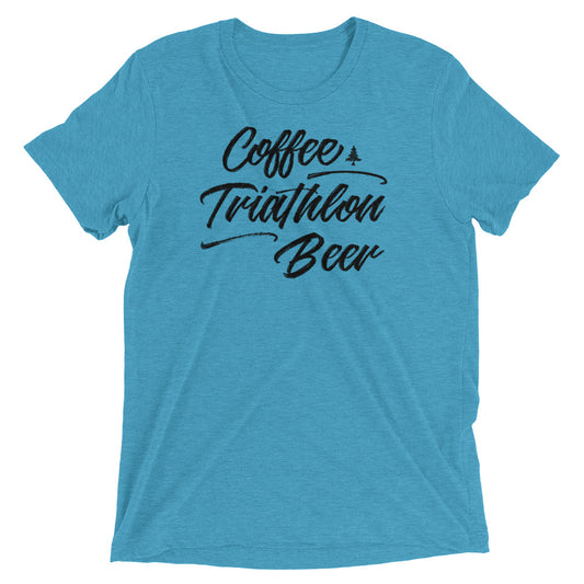 Coffee Triathlon Beer Tri-Blend Tee - Unisex