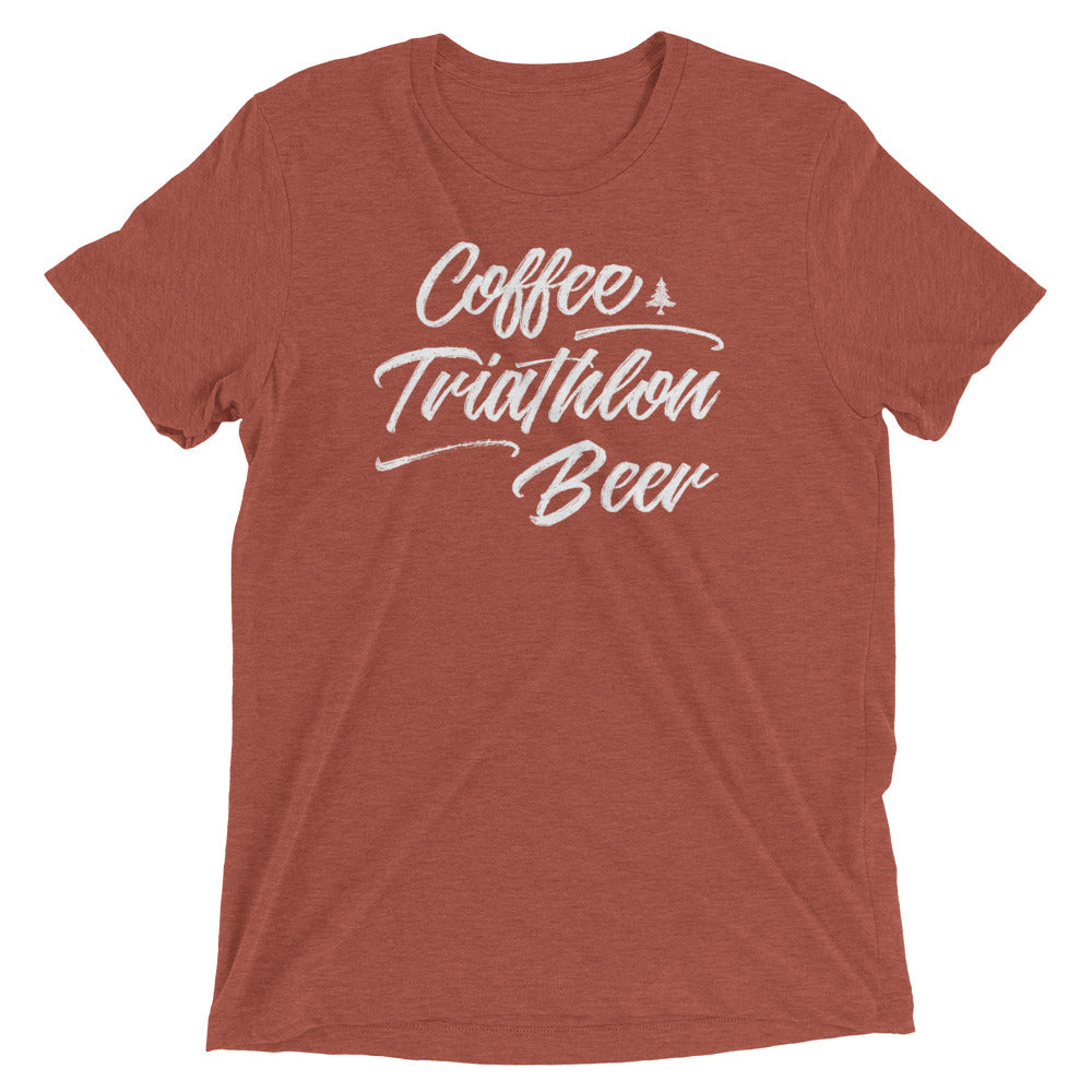 Coffee Triathlon Beer Tri-Blend Tee - Unisex