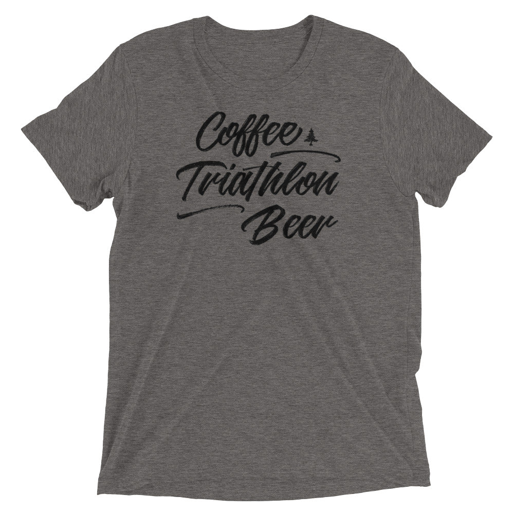 Coffee Triathlon Beer Tri-Blend Tee - Unisex