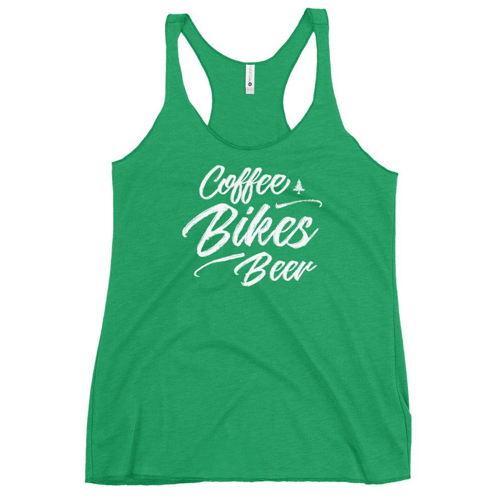 Coffee Bikes Beer Racerback Tank - Womens