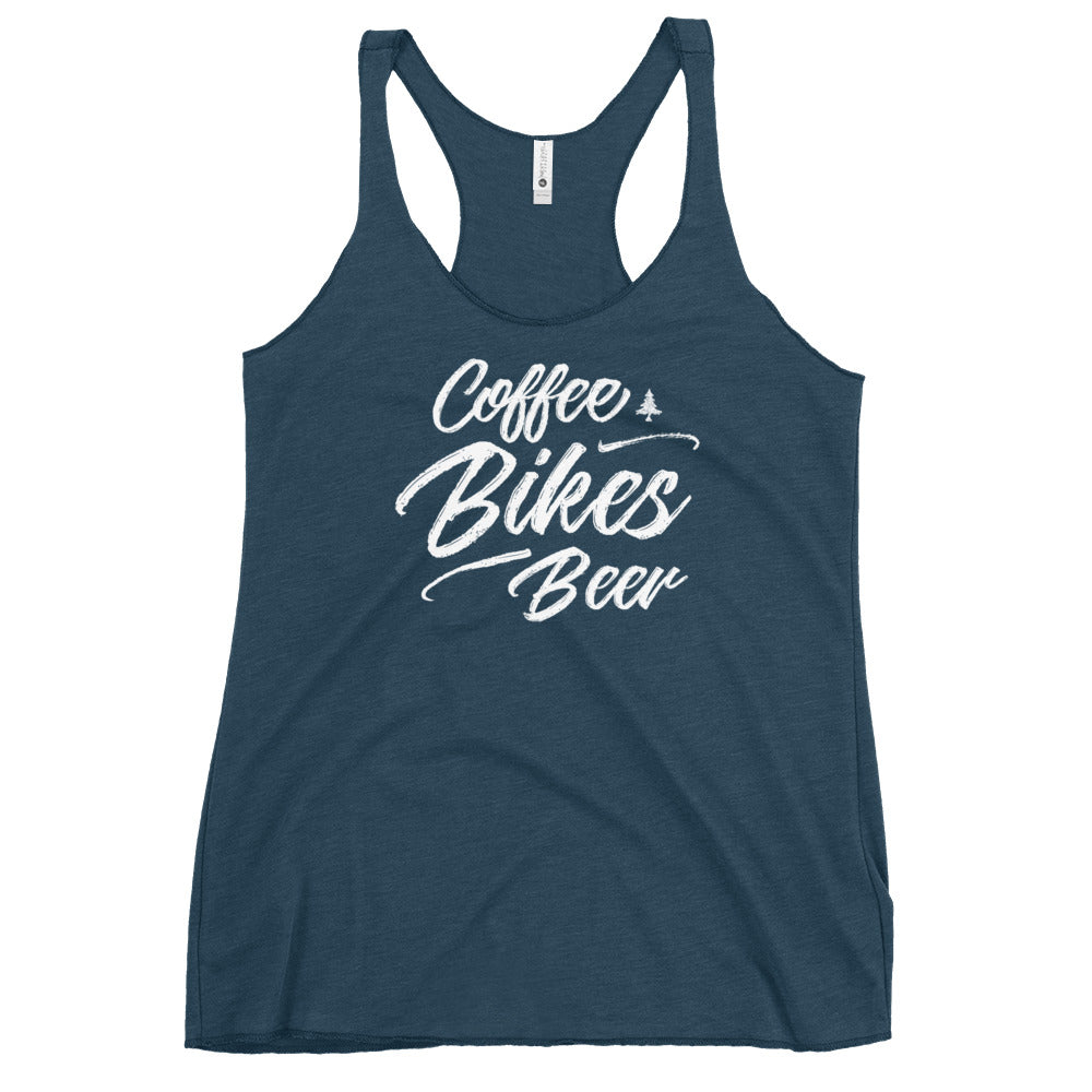 Coffee Bikes Beer Racerback Tank - Womens